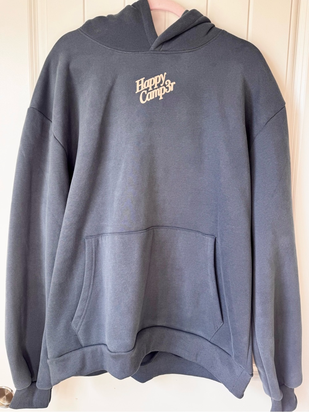 Happy Camper Navy Blue Hoodie